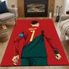 Soccer Player Iconic Number 7 Patterned carpet, non slip mat suitable for living room and bedroom sofas