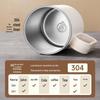 304 Stainless Steel Double-Walled Anti-Scald Mug with Lid and Drinking Spout