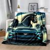 3D M-Mustang Auto Logo Gedruckte Decke Flanell Warme Decken Weiche und bequeme Decke Bettwäsche cubre cama Geburtstagsgeschenk