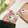 Mobile Phone Airbag Bracket Love Handmade Epoxy Love Rhinestone Gem Style Luxury Back Sticker Retractable Women'S Model