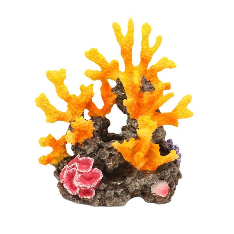 Simulated Coral Decoration Avoidance House Reef Rockery Fake Coral Resin Fish Tank Landscape Set Aquarium Decoration