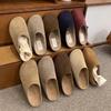 Soft leather version~ inner heightening platform Boken shoes for women's outer wear 2025 spring and summer new Mori retro baotou half slippers