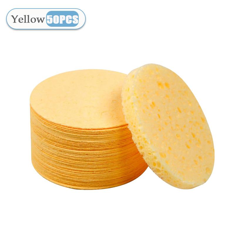 

50-400 шт. Круглые губки для лица из сжатой хлопковой целлюлозы, губки для лица из натуральной очищающей ткани, подушечки для отшелушивания