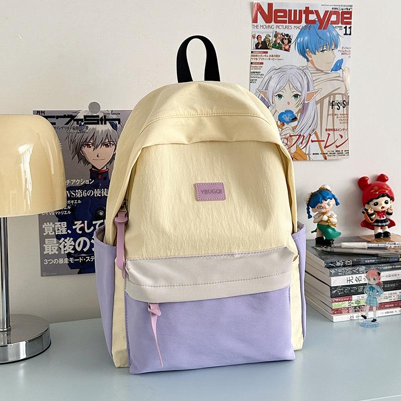 Schoolbag wholesale simple backpack female Japanese versatile size new commuter class schoolbag fashionable cute travel backpack
