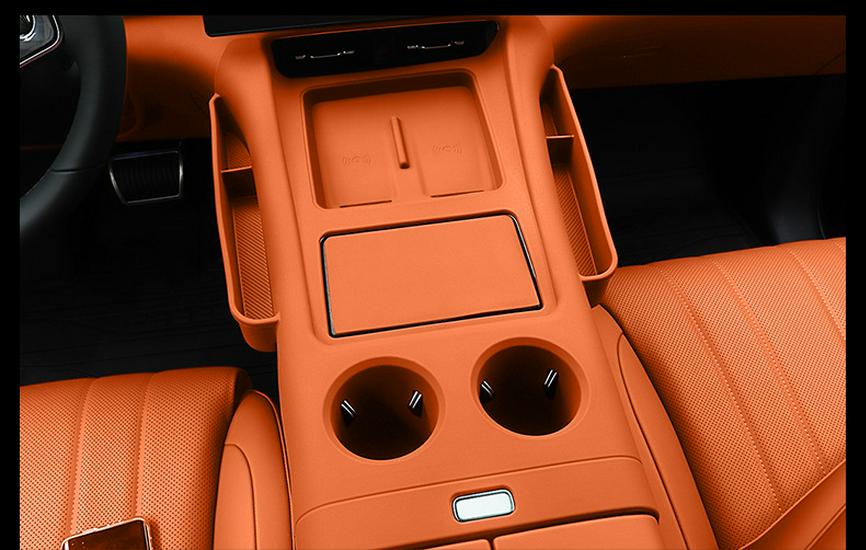 Compatible Wireless Charging Non-slip Silicone Pad & Storage for Huawei AITO M8/M7 Center Console.