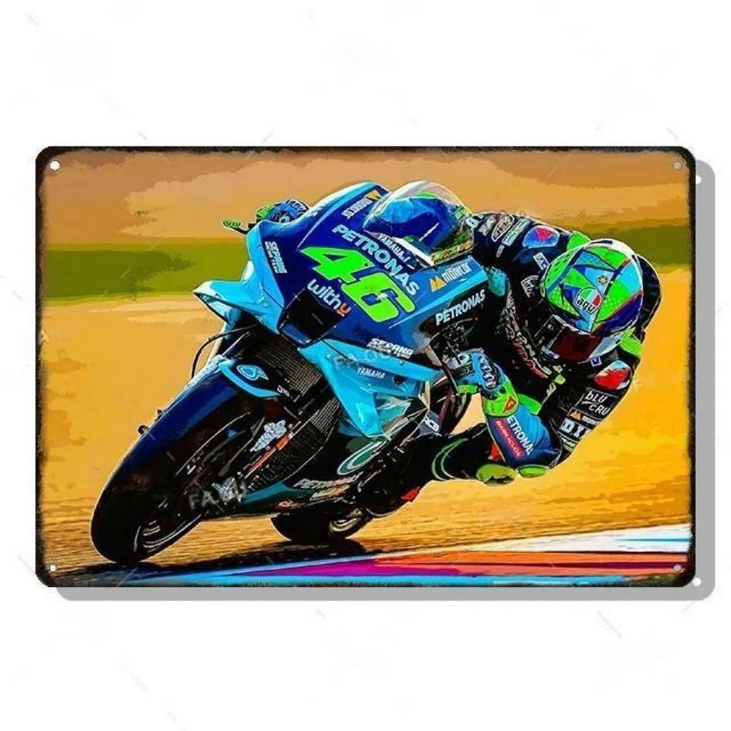 Decor Auto Vintage Metal Signs Tin Sign Motorcycle Racing Funny Poster Decor for Garage Bar Pub Club Man Cave Wall Decoration