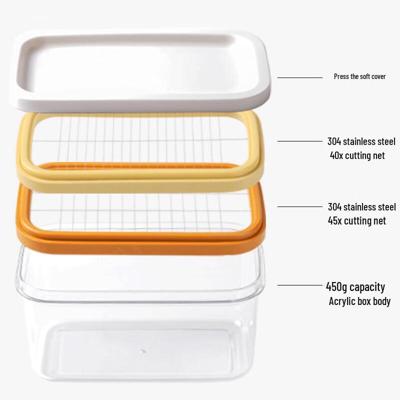 

ZISIZ Butter Slicer & Storage Box