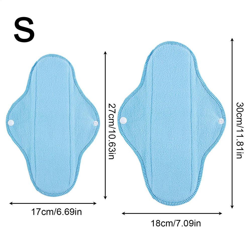5Pcs Reusable Sanitary Pads Super-absorbent Heavy Fleece Towel Washable Panty Liner Mama Menstrual Pad Panty Liner pad