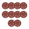 Pack of 10 120mm 6 Hole Sandpaper Sanding Discs Pads For Variable Speed Grinders And Surfaces Preparation