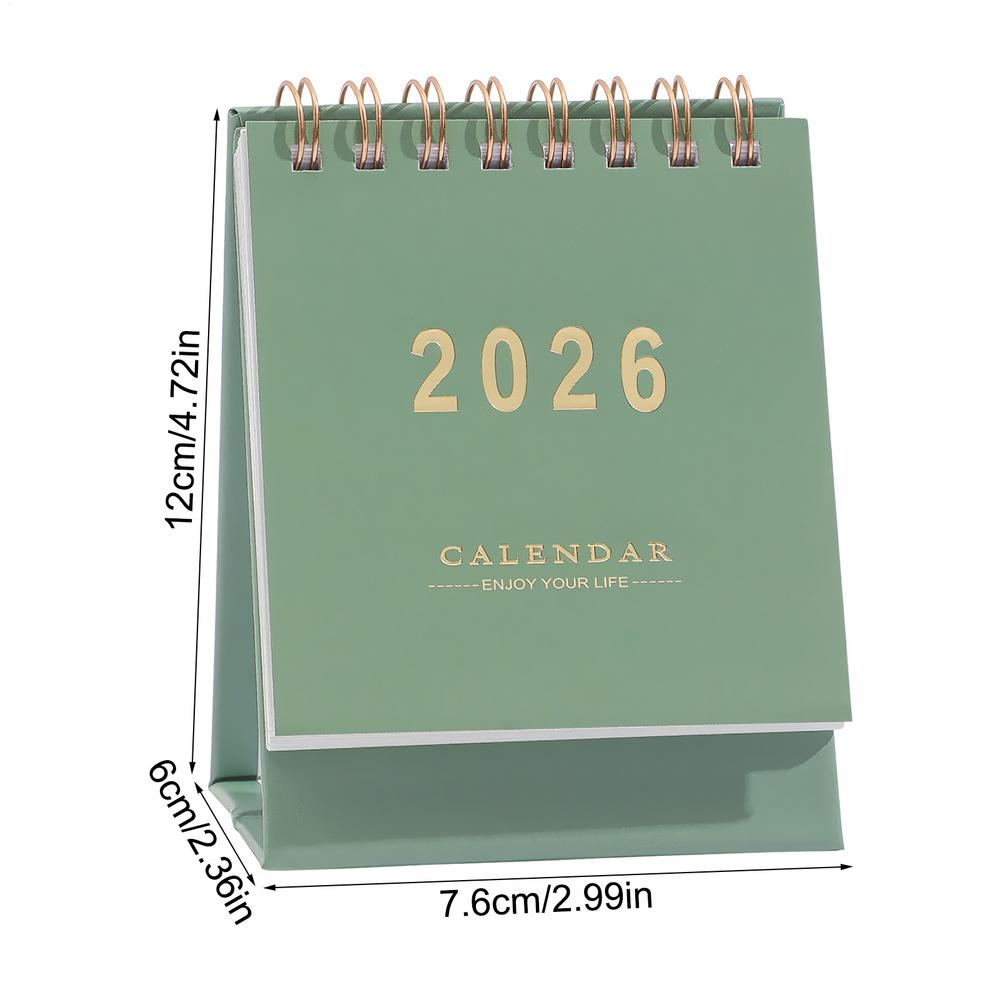 

2026 Mini Desk Calendar Small Office Desktop Planner Daily Schedule Organizer Memo Notepad Student Study Supplies New Year Gift