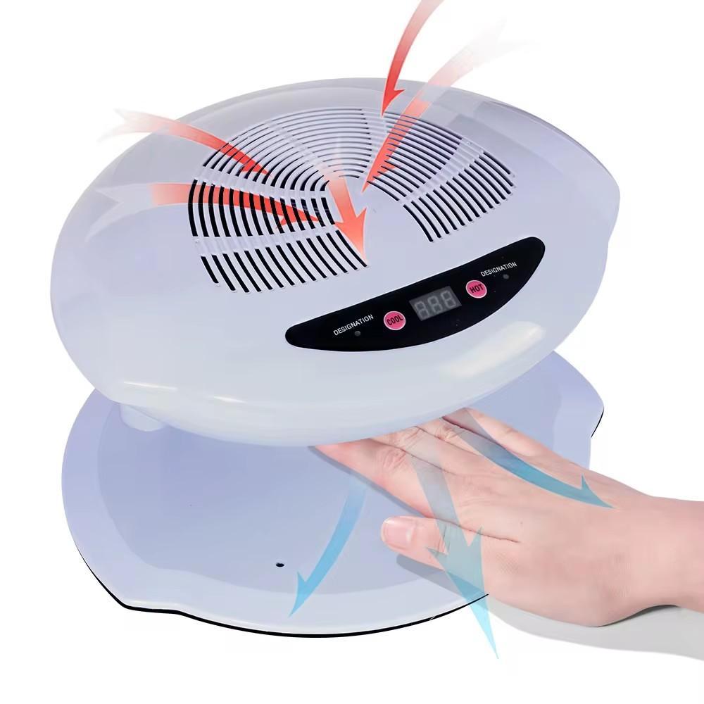 YIKOOLIN Nail Fan Dryer For Regular Nail Polish Hot Cold Nail Dryer Fan Nail Dryer Nail Art Polish Machine For Fingernail Toenai