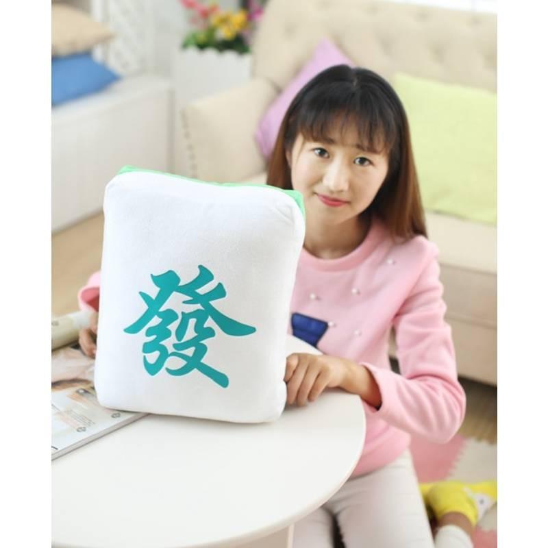 Simulation Plush Mahjong Toys Stuffed Dolls Bedroom Decorations Kids Cute Gift