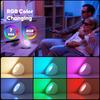 RGB Bedside Lamp with Star Projection, Dimmable Night Light with Timer Function (30 60 Mins), Star Sky Projection,