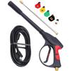 3000 PSI Pressure Washer Gun Power Washer Spray Gun Kit with Universal M22 Connector and 5 Quick Connect nozzles for Generac Briggs Craftsman