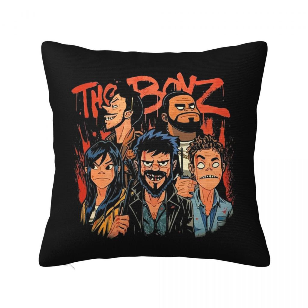 Music Band Gorillaz Square Pillowcase Cushion Cover Pillow Case Throw Pillow Cover for Home Bedroom Car