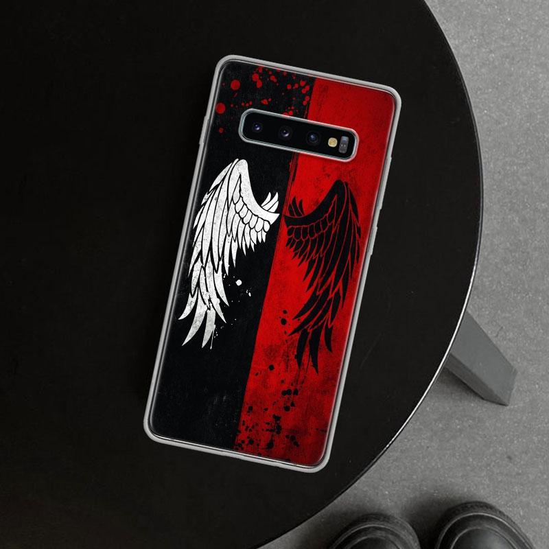 Angel Wings Demon Wing Phone Case Cover for Samsung Galaxy S26 S25 Edge S24 S23 Ultra S22 Plus S21 FE S20 + Art Customized Funda