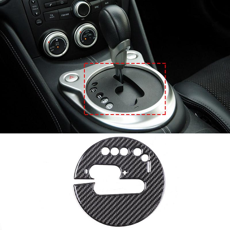 For Nissan 370Z Z34 2009+ Car Soft Carbon Fiber Up Speedometer Dashboard Console Trim Cover Sticker Kit  Interior Accessories