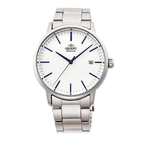 

ORIENT Men s TRN-AC0E02S (Contemporary) Round Watch Silver Stainless Steel Analog