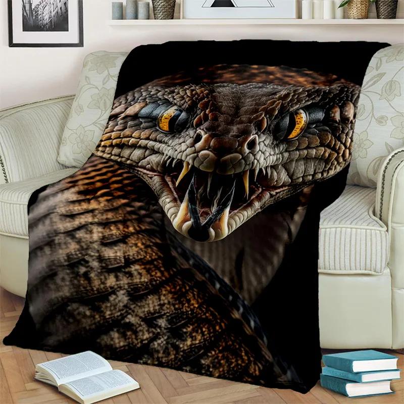 Gothic Snake Serpent Python Viper Blanket,Soft Throw Blanket for Home Bedroom Bed Sofa Picnic Travel Office Cover Blanket Kids