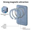 For iPhone 16 Case Ring Kickstand Leather Back Cover with Magnetic Detachable Card Holder