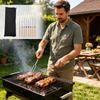 Stainless Steel Telescopic Barbecue Forks Set with Wooden Handles U Shaped Skewers for Outdoor Grilling Roasting Marshmallows Hot Dogs Camping BBQ