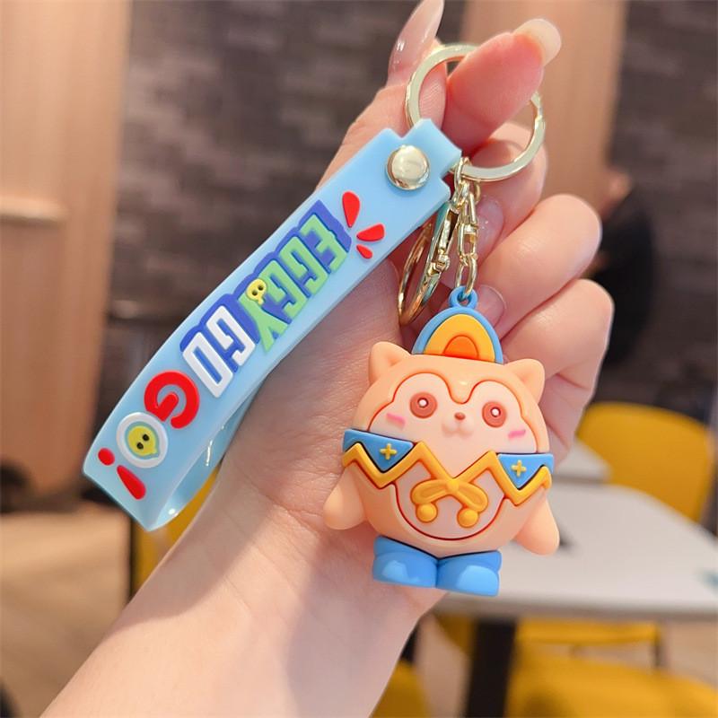 Eggy Theme Party Game Characters Toy Key Chain Bag Car Pendant Decoration Table