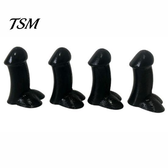 Pranks Core Tire Hats 4Pcs Novelty Spoof Silicone Valve Stem Penis Luminous Bumper Strips Car Bicycle Mountain Accessories Safe Driving