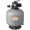 Sand Filter, 508 Mm, 189.3 LPM Above Inground Swimming Pool Sand Filter System, with 7-Way Multi-Port Valve, Backwash, Rinse, Recirculate, Waste,