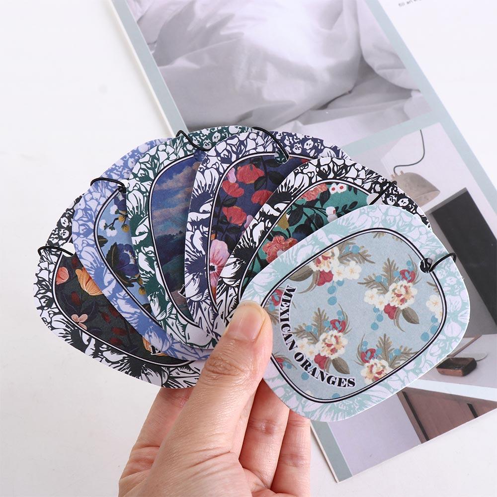 Paper Car Fragrance Hanging Decoration Flower Car Rearview Hanging Ornament Fan Gifts