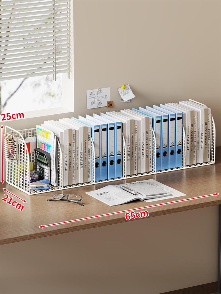 Schreibtisch-Akten- und Buchorganisator: Bücherregal, Regal, Buchstütze, Aktenaufbewahrung, Archivbox