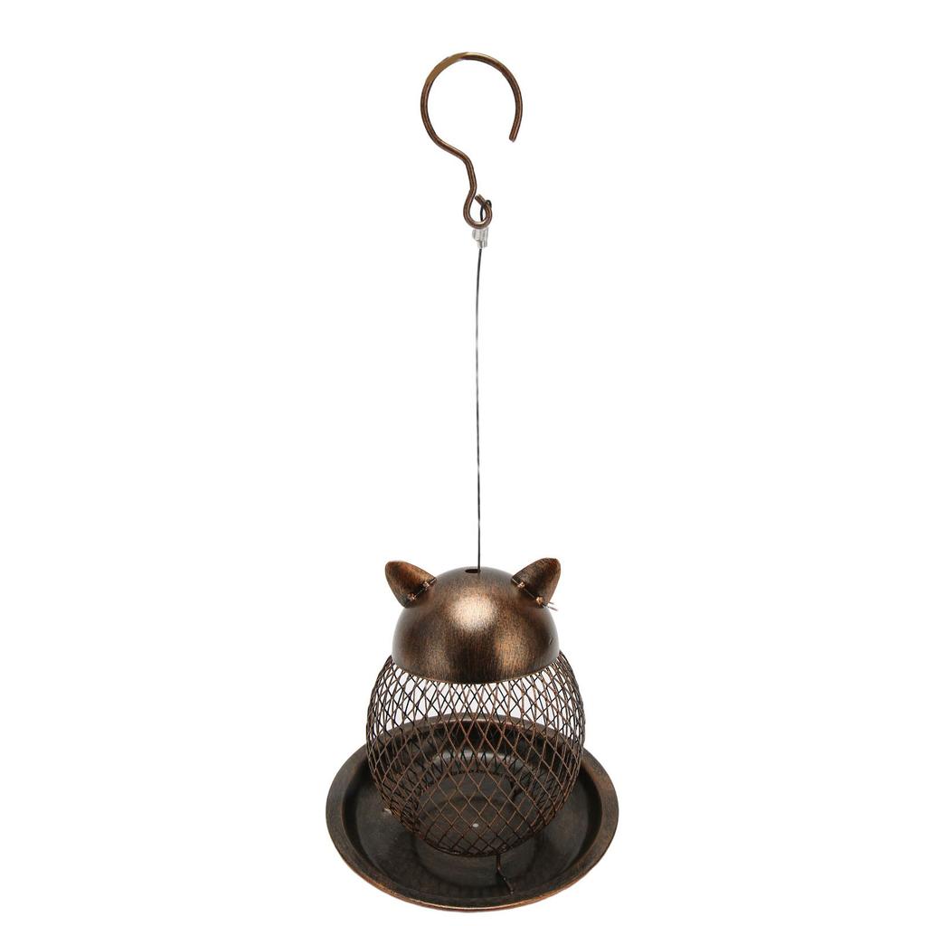 Outside Bird Feeder Metal Mesh Decorative Cute Vintage Hanging Bird Seed Feeder for Home Garden Offi