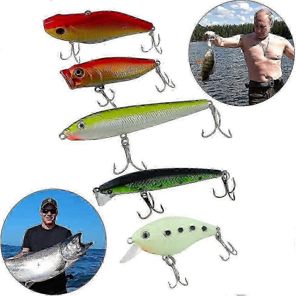 101-Piece Fishing Lure Kit With Spinners, Hooks Swivels - Mixed Tackle Box For Freshwater/Saltwater_cp -CN-NEW