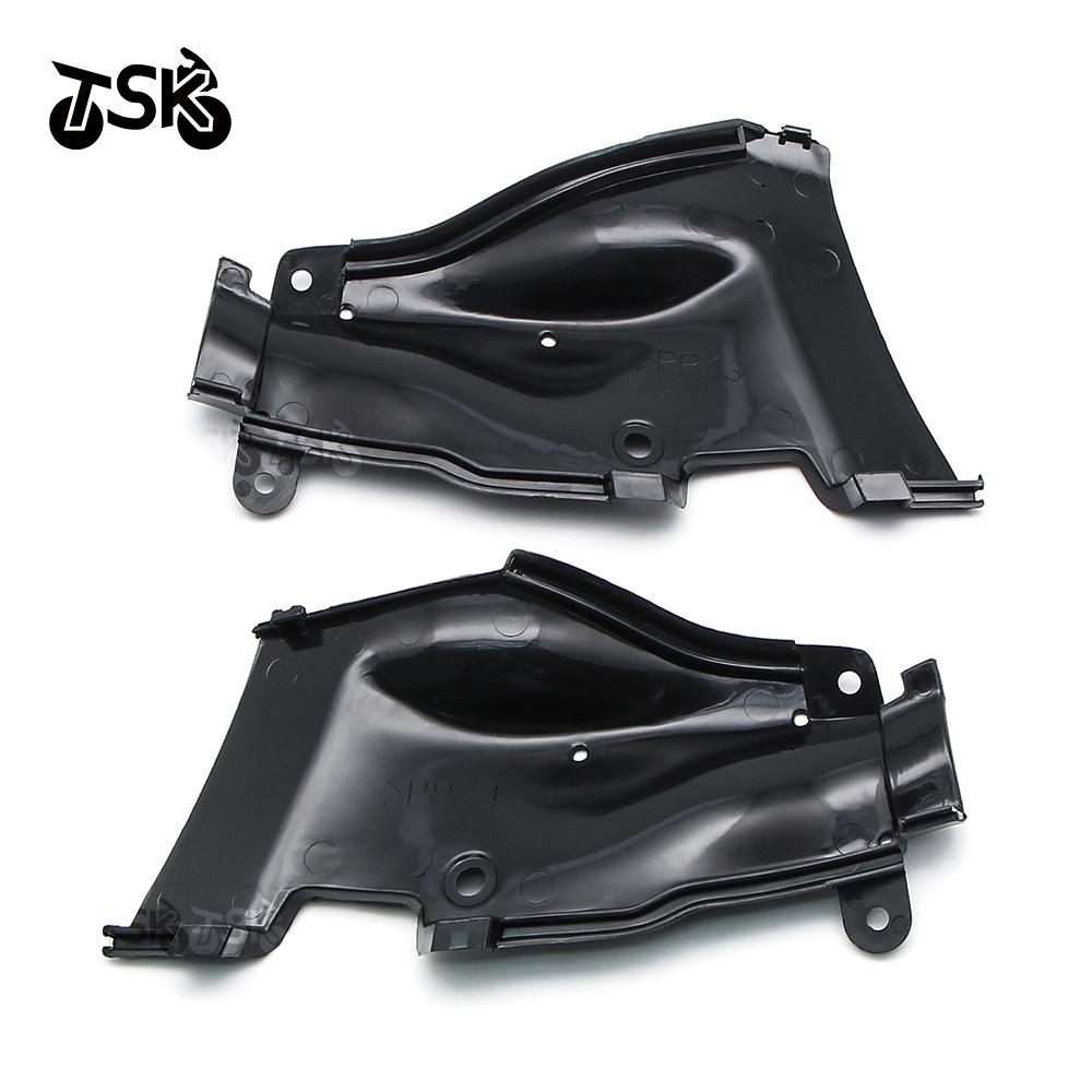 For Yamaha YZF R1 2009-2014 Motorcycle Unpainted Black ABS Air Duct Side Panels Fairing Cover YZF-R1 Inlet Duct Tube Cover