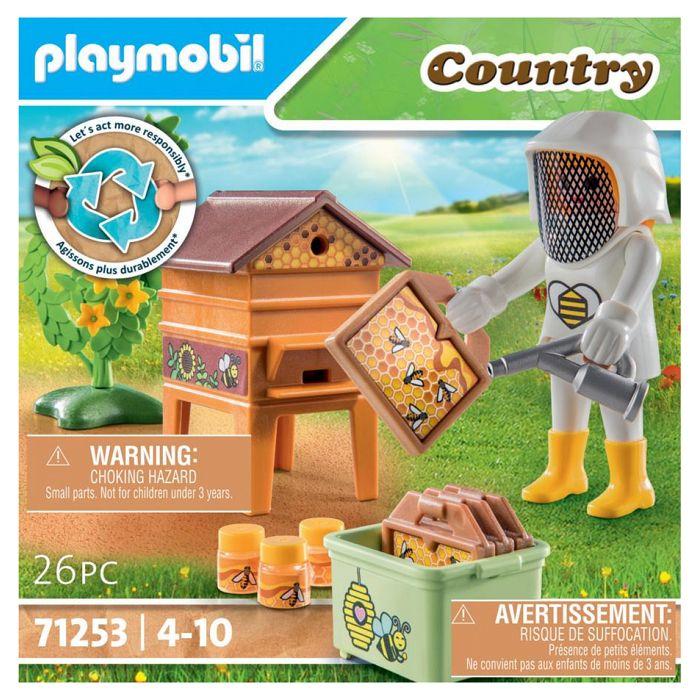 Playmobil - PLAYMOBIL - 71253 Country Apicultrice avec ruche - Enfant - Rouge - 26 pièces