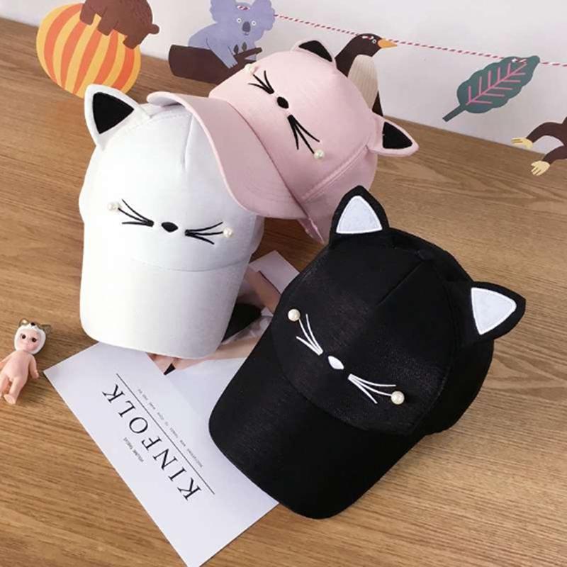 Adjusted Baseball Hip-Hop Golf Cat Ear Cap Outdoor Cotton Sun Hat