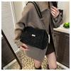 Vintage Chain Shoulder Tote Bag for Women PU Leather Large Capacity Travel Handbag