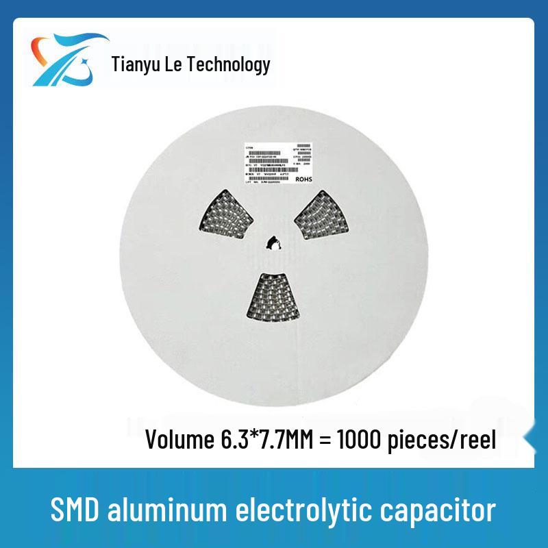 16V 470uF SMD Aluminum Electrolytic Capacitor (6.3x7.7mm)