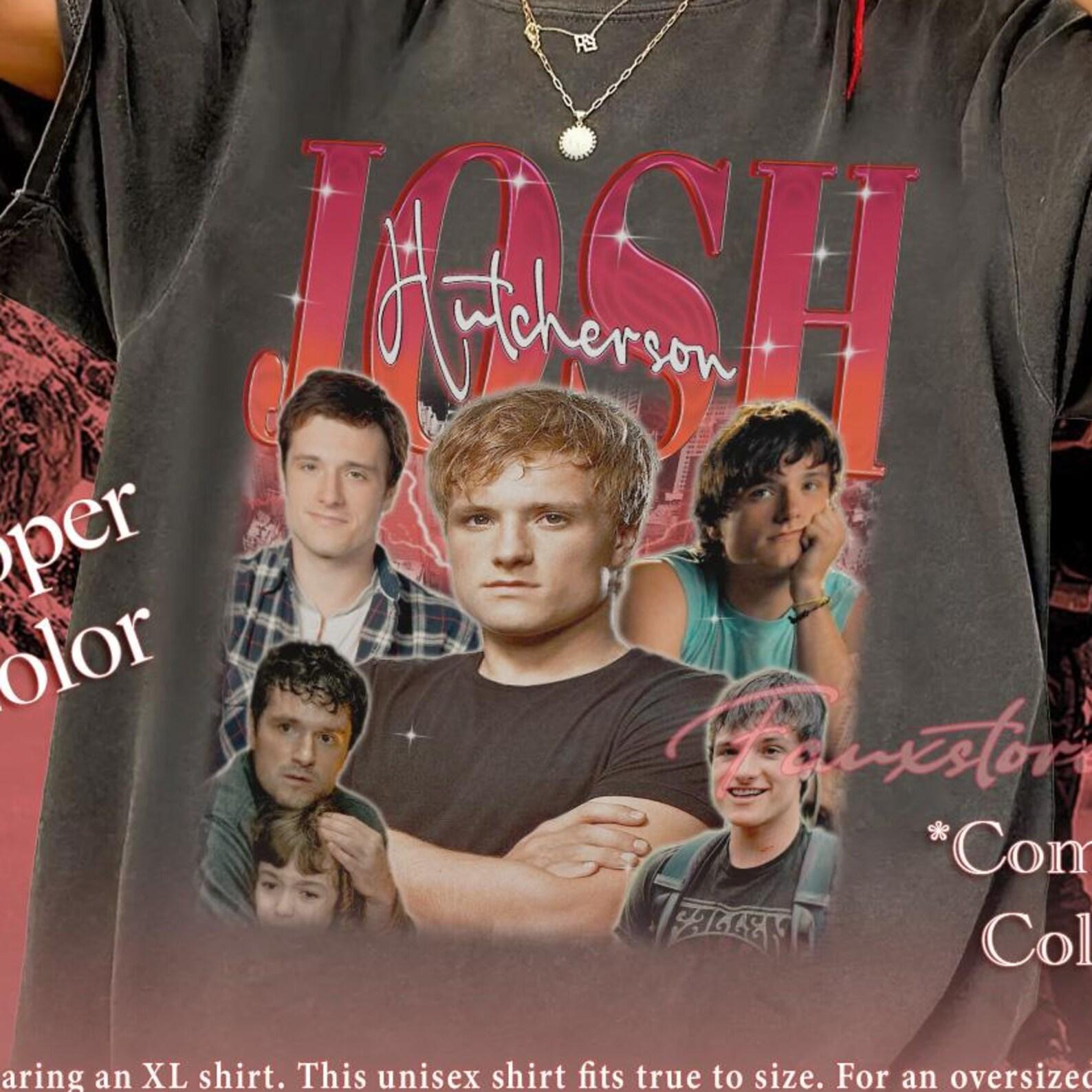 Josh Hutcherson Collage T-Shirt: 100% Cotton Comfort, US Cotton Trust Protocol M