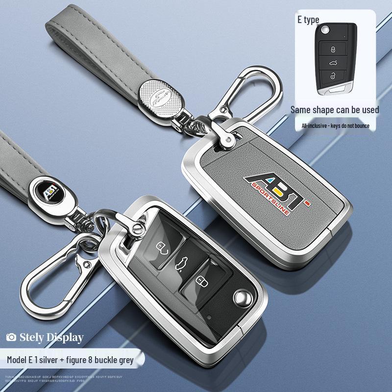 Volkswagen Golf 6 Key Case Cover for 2010-2012 Models, 3-Button Folding Insert Type