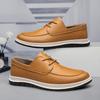 Fashion Genuine Leather Men Oxfords Shoes Handmade Italian Men's Casual Shoes Leisure Walk Male Business Footwear New Arrival Sneakers
