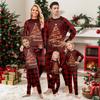 Print Cute Family Set Pajamas, Home Clothes, Family Set Long Sleeve Top Pants Set
