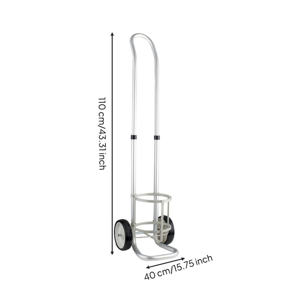 Gas Cylinder Cart Adjustable-Height Trolley Portable