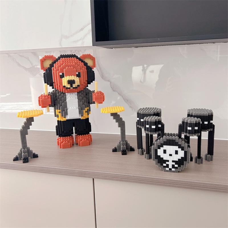 

Chao Le Sen Вечеринка плюшевых мишек 3D-пазл Совместимые с LEGO строительные блоки Украшения