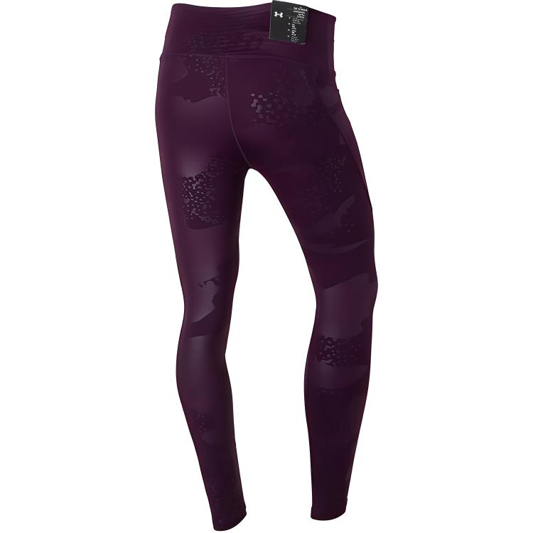 Under Armour Rush Tonal Design High Waist Sports Leggings Women Leggings Purple 1361025-501