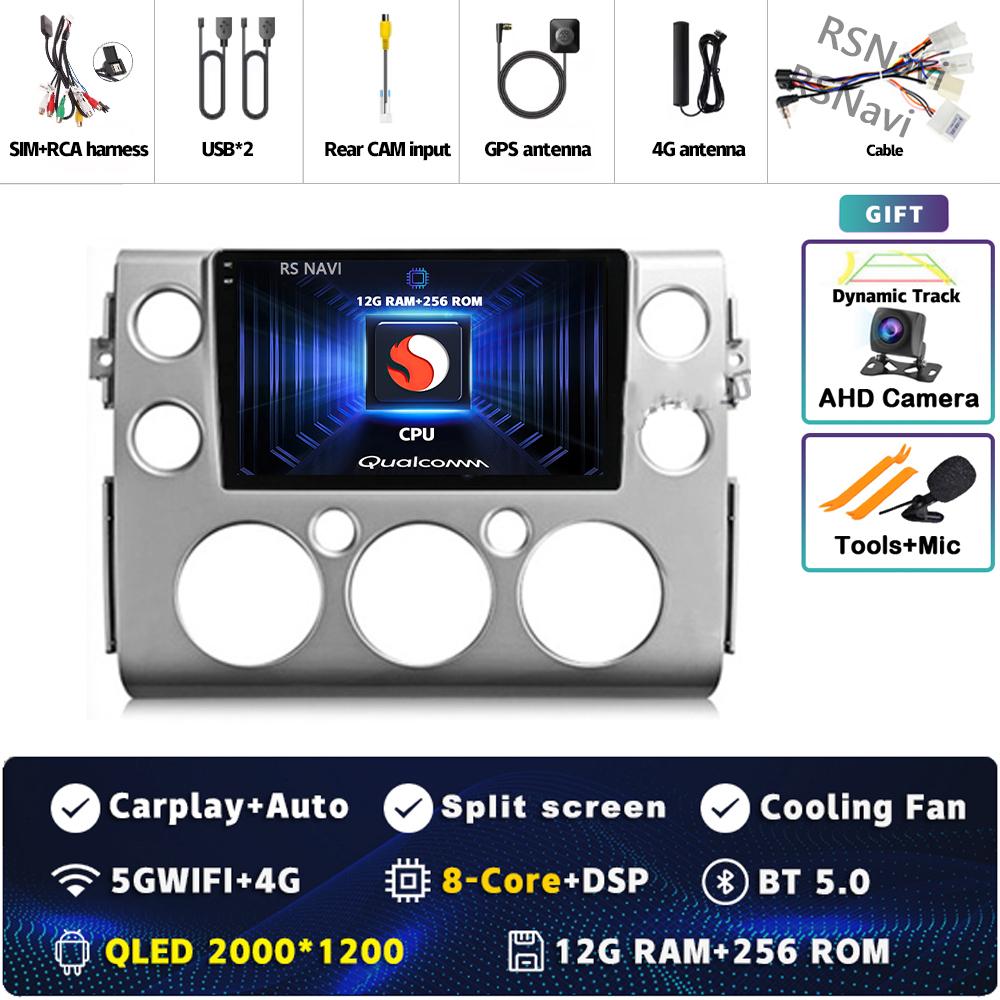 Android 14 Carplay Auto For Toyota FJ Cruiser J15 2006 - 2020 Car Radio 4G WIFI Player Multimedia srereo Navigation Video GPS BT