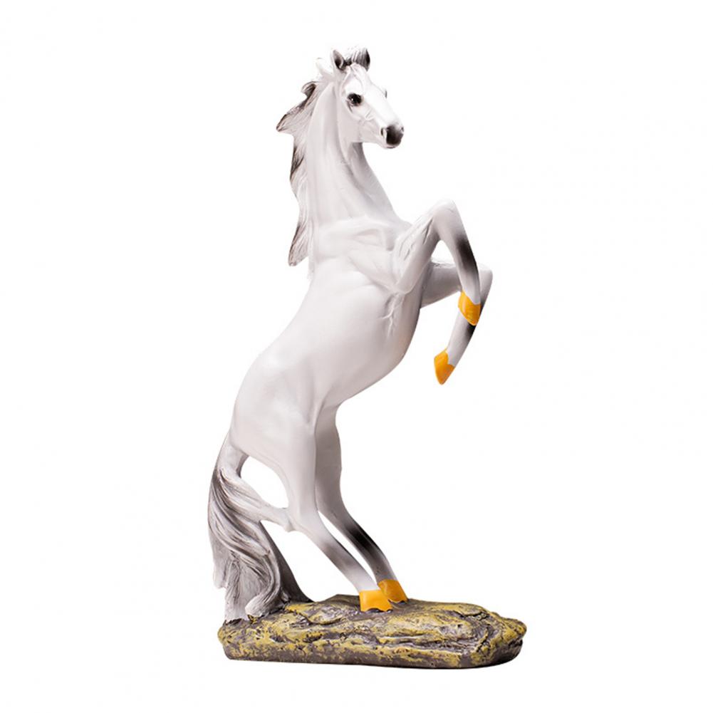 

Success Horse Ornament Artistic Good Luck Horse Figurine Resin Modern Horse Statue for Home TV Stand Desk Wine Cabinet Decor