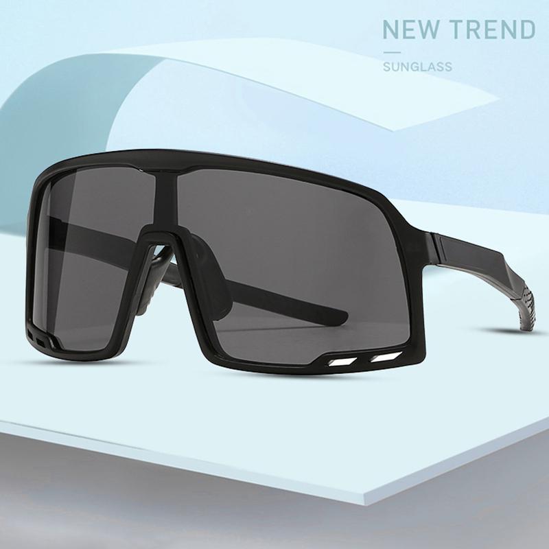Fashionable Cycling Sunglasses With Large Frame Uv400 Ultraviolet Light Bicycle Riding Driving Glasses Cycling Glasses