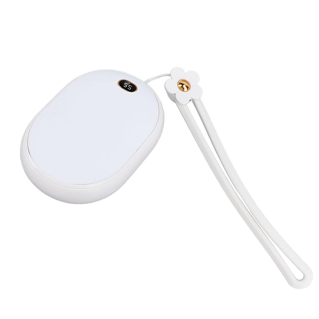 USB Hand Warmer LED Display 2 Temperatures Double Sided Heating 10000mAh Power Bank Pocket Heater 2A