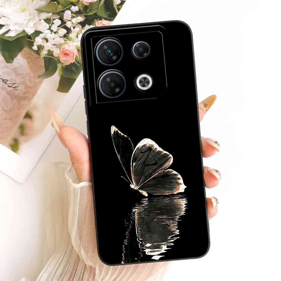 Pour Infinix GT 10 Pro 5G X6739 Étui Mode Fleurs Colorées Complète Housse Souple en Silicone Pour Infinix GT 10Pro 10 pro 5G Étuis de Téléphone