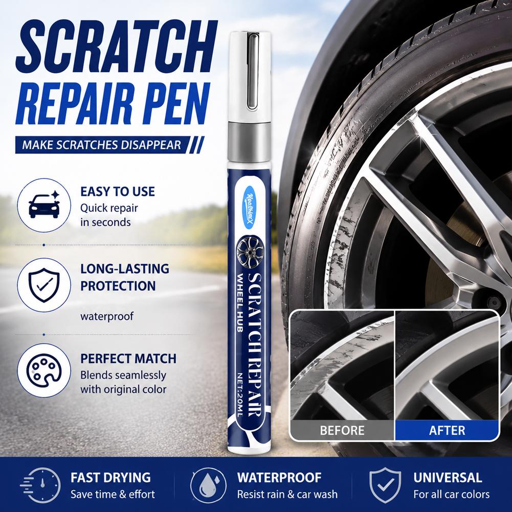 Touch-up Paint Pen Quick-drying Car Paint Repair Tool Car Paint Scratches, Dents Repair Tool Waterproof Sun-proof,